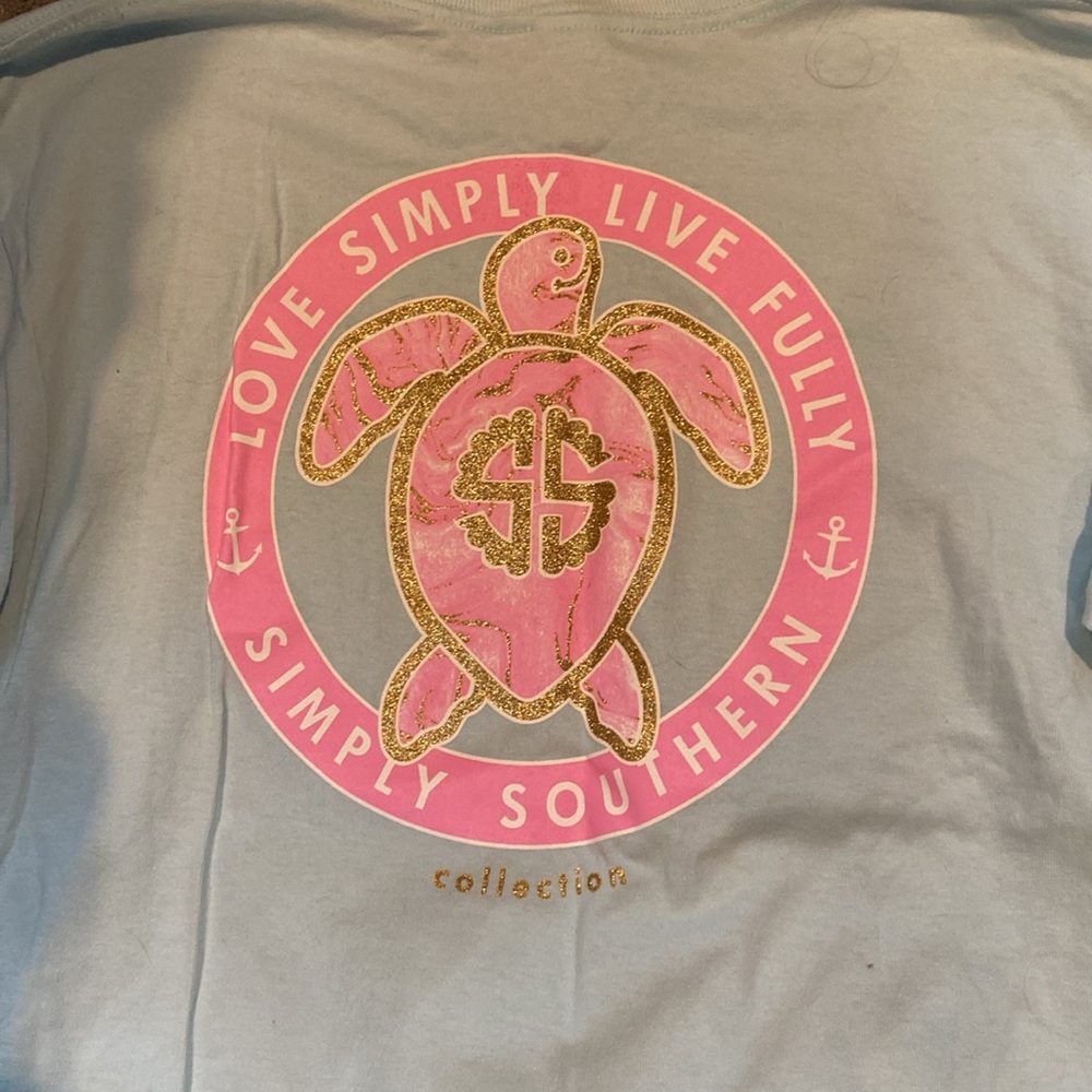 Simply Southern Light Blue Youth Long Sleeve Shirt